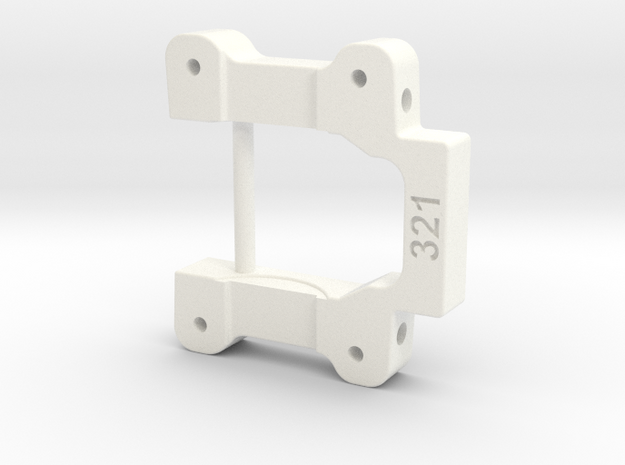 NIX91-321 (3.0* toe-in, 1* anti-squat) in White Processed Versatile Plastic