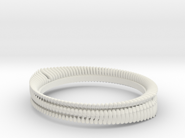 Tooth ring(Japan 10,USA 5.5,Britain K)  in White Natural Versatile Plastic