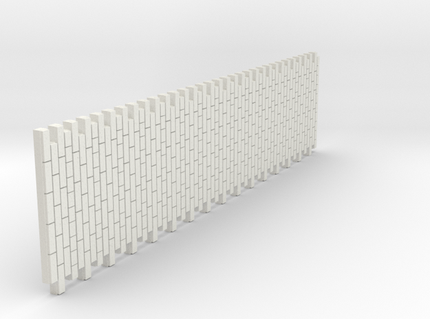 A-nori-bricks-narrow-tall64-sheet-1a in White Natural Versatile Plastic