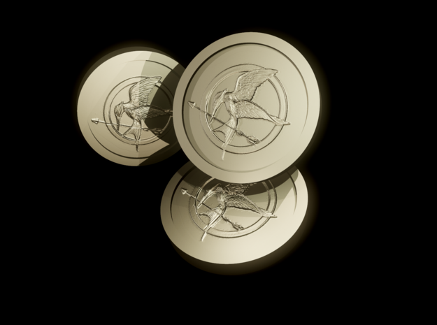 The hunger games Coin in White Natural Versatile Plastic