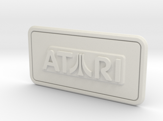 Atari Coin Door Tag (Over/Under) in White Natural Versatile Plastic