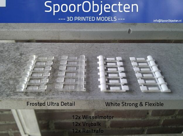 SpoorObjecten (1:160) in Tan Fine Detail Plastic