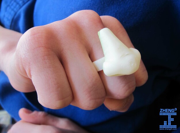 Nose Ring in White Natural Versatile Plastic