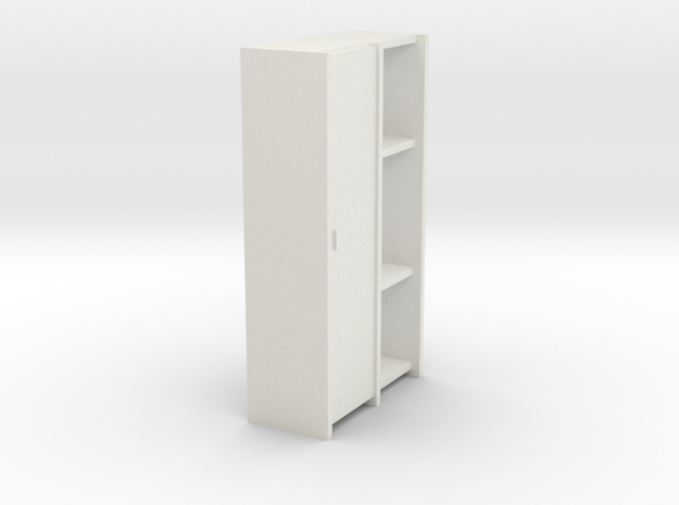 A 009 - 1 Schrank Cabinet 1:50 in White Natural Versatile Plastic