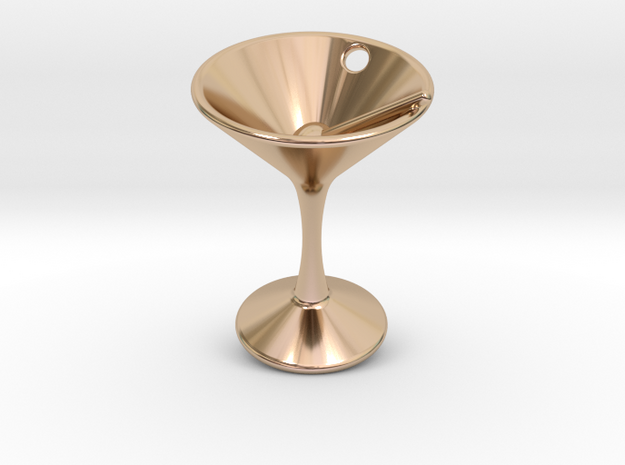 Martini in 14k Rose Gold Plated Brass