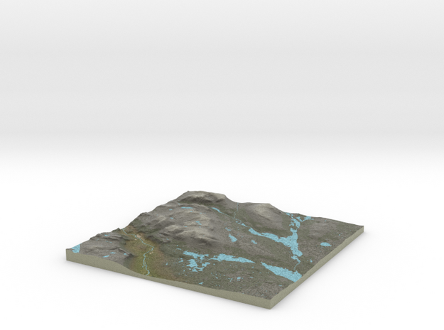 Terrafab generated model Wed Aug 19 2015 23:19:50  in Full Color Sandstone