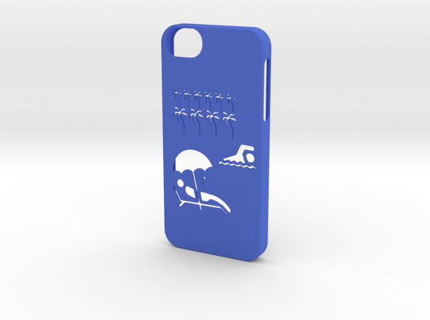 Iphone 5/5s exotic case in Blue Processed Versatile Plastic