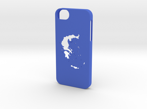 Iphone 5/5s Greece case  in Blue Processed Versatile Plastic