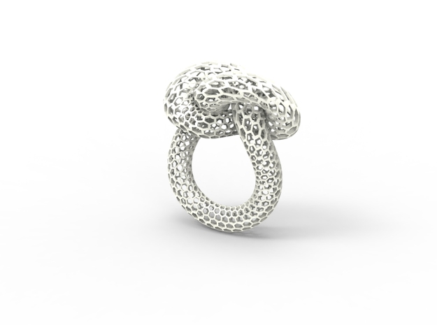 DB Knot Bracelet in White Natural Versatile Plastic