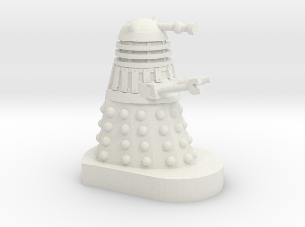 Dalek Mini [Cushing Movie Style] 30mm scale in White Natural Versatile Plastic
