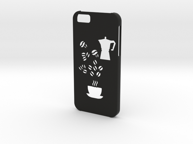 Iphone 6 Coffee case in Black Natural Versatile Plastic