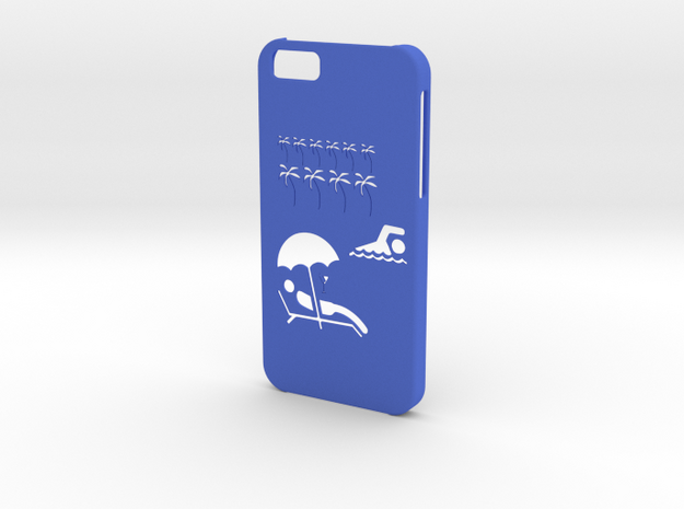 Iphone 6 Exotic case in Blue Processed Versatile Plastic