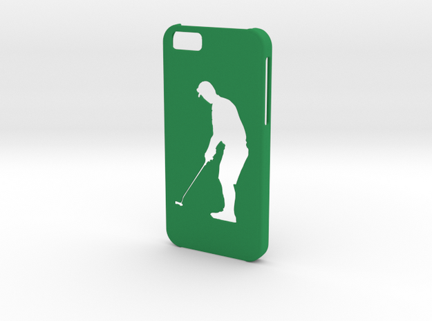 Iphone 6 Golf player case in Green Processed Versatile Plastic