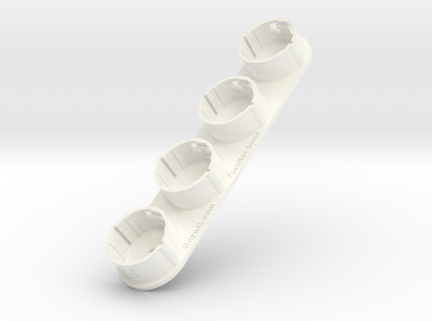 For Dyson V6 4xTool Holder/Mount in White Processed Versatile Plastic
