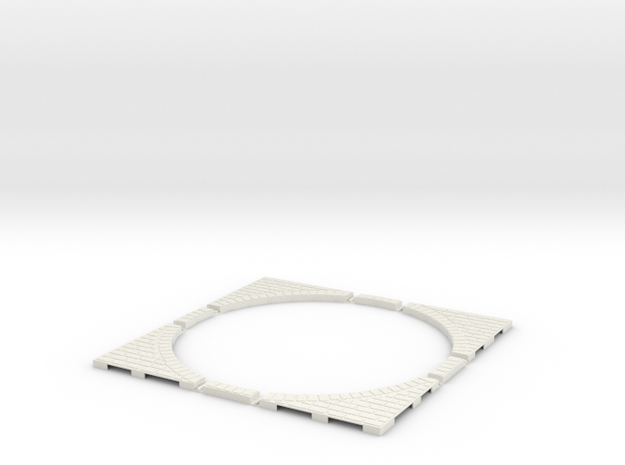 T-45-wagon-turntable-200d-200-corners-giant-1a in White Natural Versatile Plastic