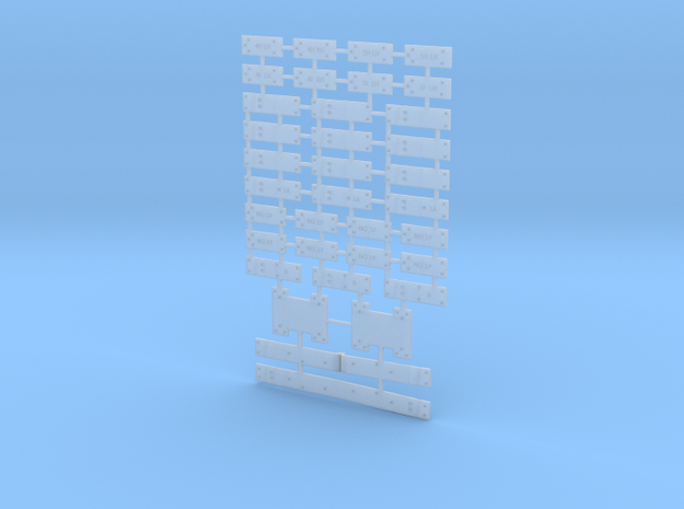Switch Plate Array O Scale in Smooth Fine Detail Plastic