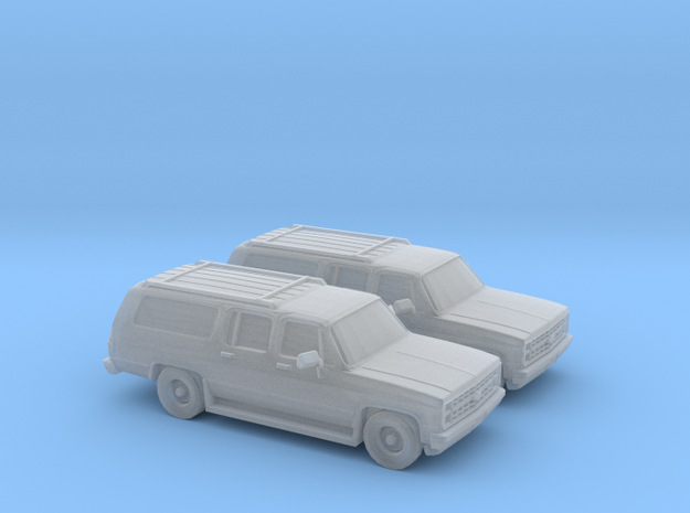 1/160 2X 1986 Chevrolet Suburban in Tan Fine Detail Plastic