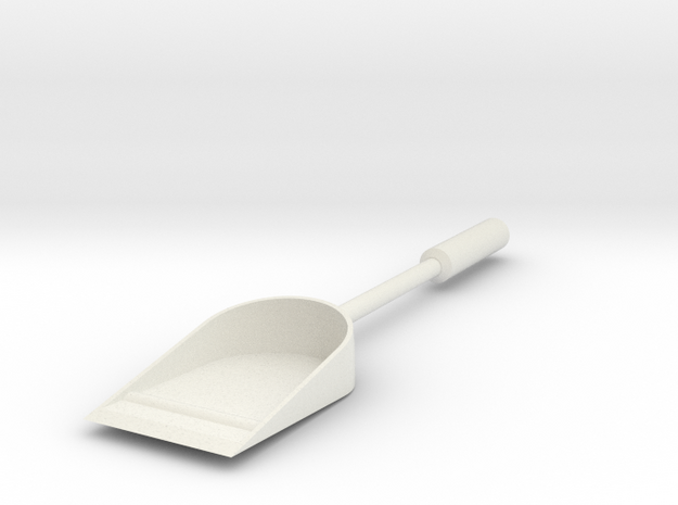 Tea Shovel in White Natural Versatile Plastic