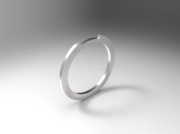 Sliced Ring 16.7mm in 14K Yellow Gold