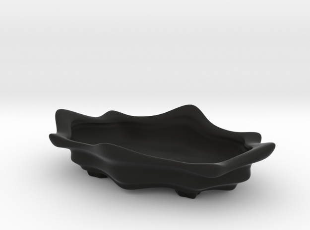 Bonsai Pot - Lotus Blossom in Black Natural Versatile Plastic
