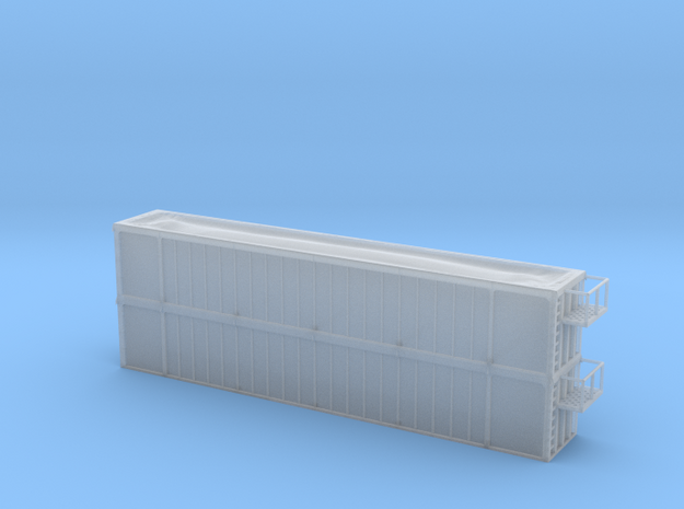 Trash Gondola Double Stack 53foot - HOscale in Smooth Fine Detail Plastic