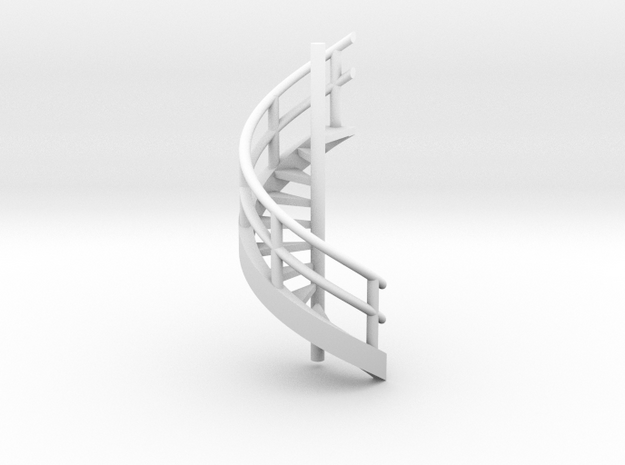 Digital-N Scale Revolving stairs in Wendeltreppe Frank Kotzahn V1