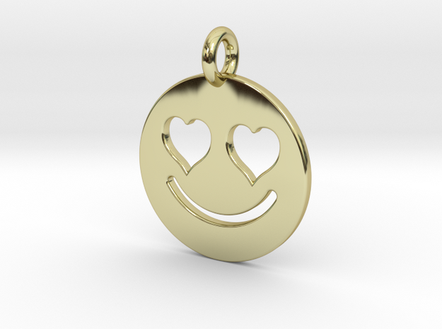 Smilie Love in 18k Gold Plated Brass