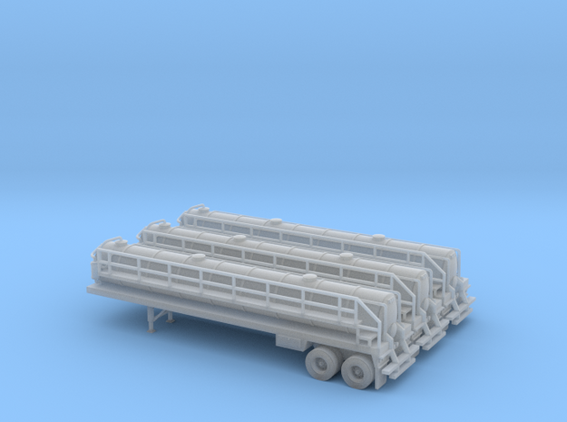 N scale 1/160 Crude oil trailer, Troxell 130 x3 in Smooth Fine Detail Plastic