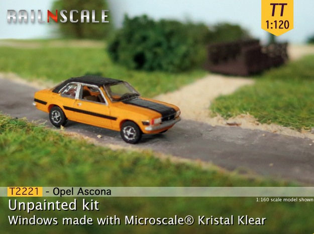 Opel Ascona B (TT 1:120) in Tan Fine Detail Plastic