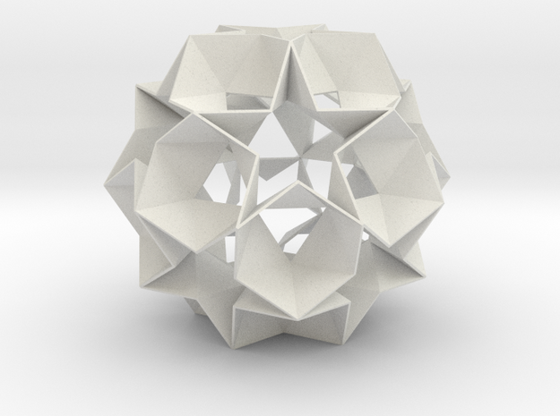 12 Star Ball - 11.2 cm in White Natural Versatile Plastic