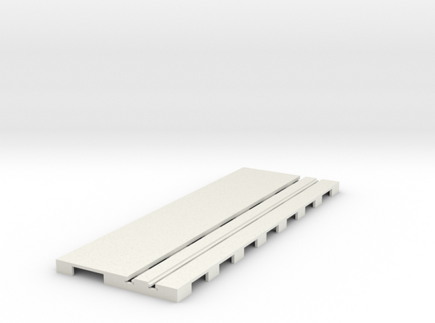 P-65stp-straight-road-110-75-pl-1a in White Natural Versatile Plastic