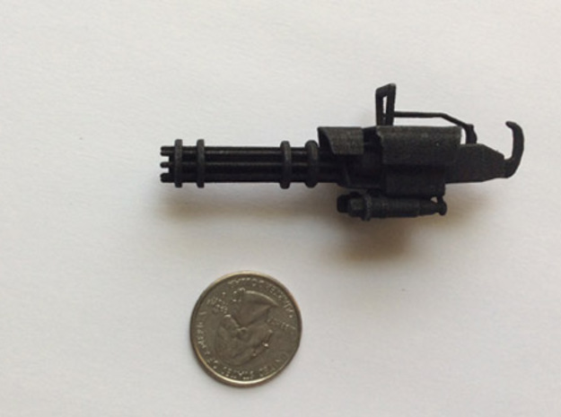 MiniGun in Black Natural Versatile Plastic