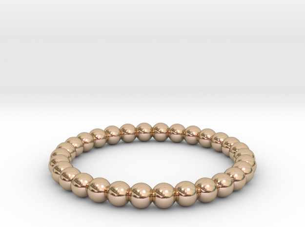 Pearl Ring in 14k Rose Gold Plated Brass