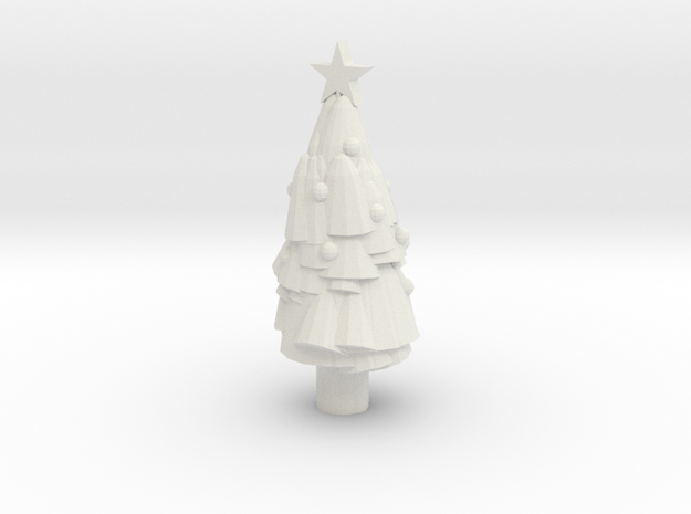 Paint Your Own Mini Christmas Tree in White Natural Versatile Plastic