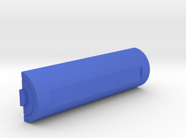 Battery keychain in Blue Processed Versatile Plastic