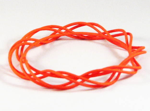 Twist Bangle  C01L in Orange Processed Versatile Plastic