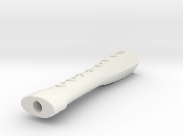 Joint Holder (Fits Cone Papers) Personalized in White Natural Versatile Plastic