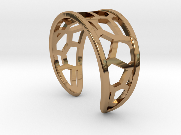 Ring of lover's brige in Polished Brass