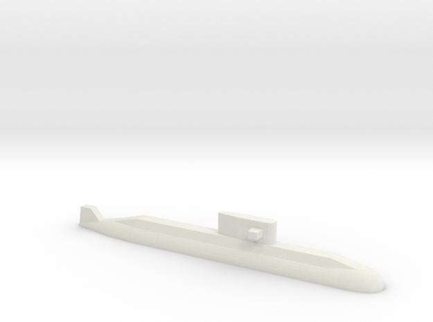 Lada-Class Submarine, 1/1800 in White Natural Versatile Plastic