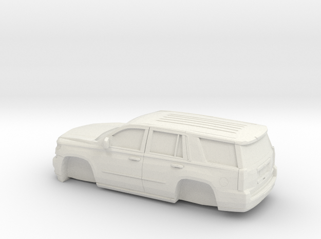 1/64 2015 Chevrolet Tahoe Without Tires in White Natural Versatile Plastic