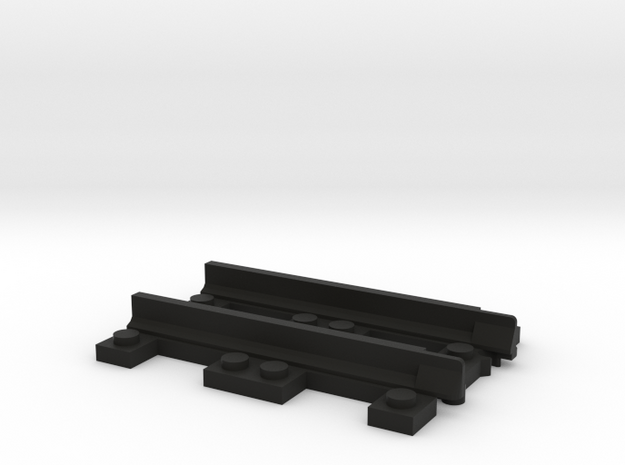 Narrow Gauge Straight - Adapter in Black Natural Versatile Plastic