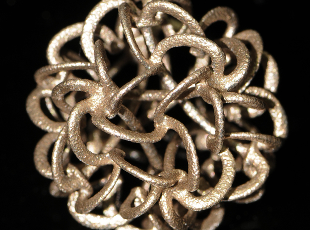Linking Stars Variation A  in Polished Bronzed Silver Steel