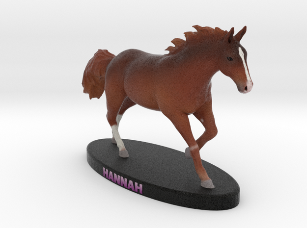 Custom Horse Figurine - Hannah in Full Color Sandstone