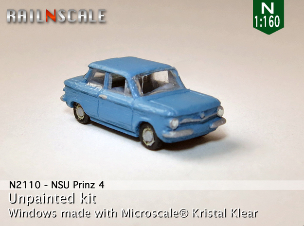 NSU Prinz 4 (N 1:160) in Tan Fine Detail Plastic