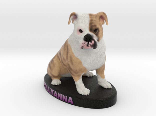 Custom Dog Figurine - Pollyanna in Full Color Sandstone