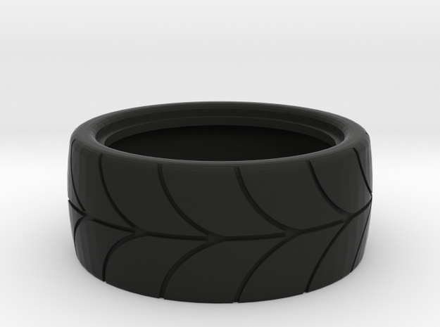 1/10 scale drift tire in Black Natural Versatile Plastic