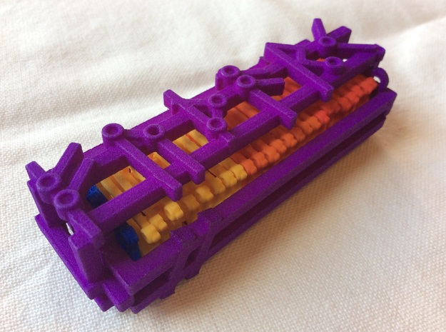 Small Case Lid for Small Futhark Runes in Purple Processed Versatile Plastic