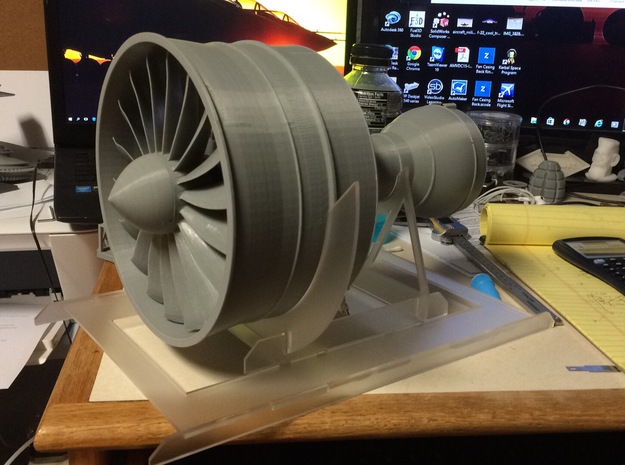 Turbofan Engine Fan Cone in White Processed Versatile Plastic