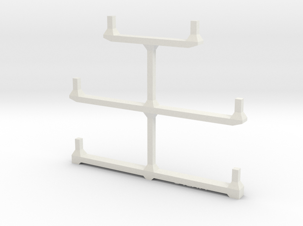 Well Car Rack (5-Unit) in White Natural Versatile Plastic