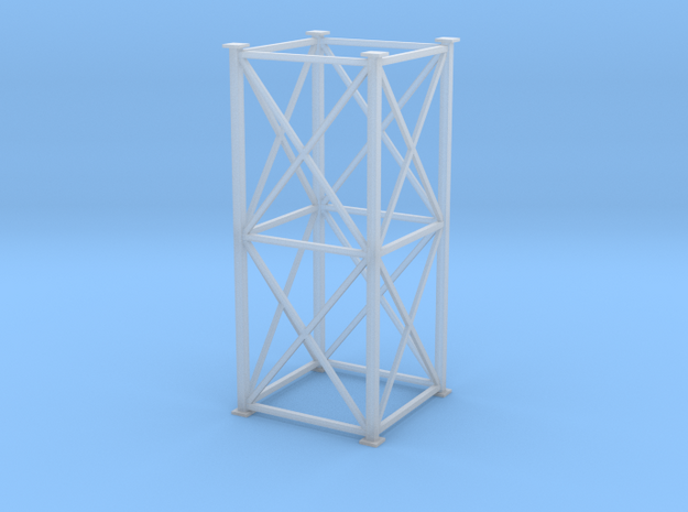 'S Scale' - 8' x 8' x 20' Tower in Tan Fine Detail Plastic